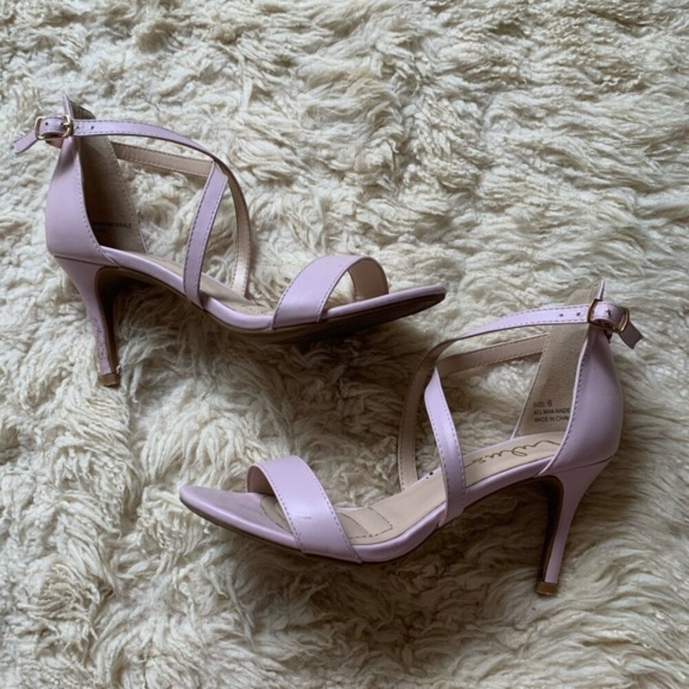 LulLight Baby Pink Strappy Open Toe High Heels